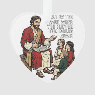 Lustige Bibelgeschichte Vintage Religiöser Lehrer- Ornament