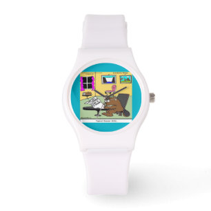 Lustige Biber-Living-Will-Frauen-Silikon-Uhr Armbanduhr