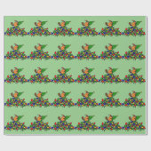 Lustige Biber-Weihnachtsverdammung mit Lichtern Geschenkpapier (Flach)