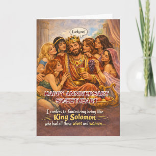 Lustige biblische Glückwünsche zum Hochzeitstag an Karte