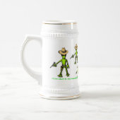 Lustige Bier-Tasse des alien Bierglas (Links)