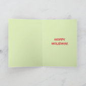 Lustige Bier Weihnachtskarte Feiertagskarte (Innenseite)