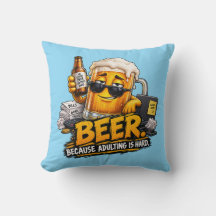 Lustige Bier Wurf Kissen