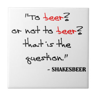 Lustige Bier-Zitate Fliese