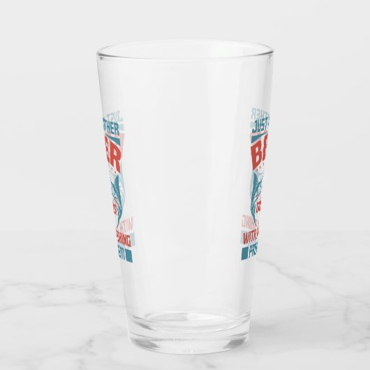 lustige Bierart Glas (Links)