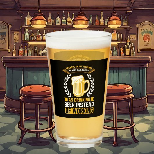 lustige Bierart Glas