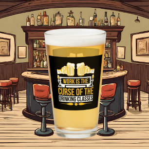 lustige Bierart Glas