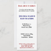 Lustige Bierflasche-Geburtstags-Party Einladung (Rückseite)