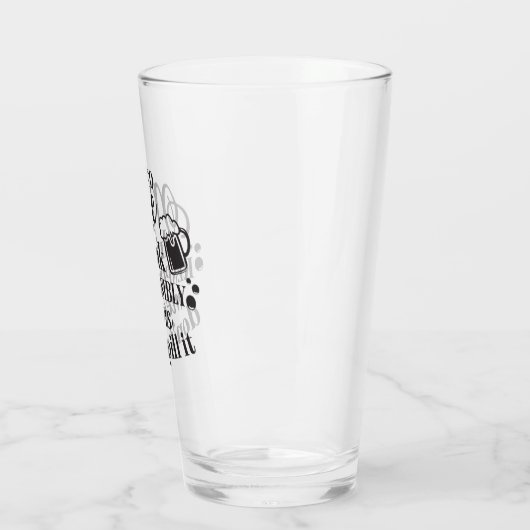 lustige Bierfreunde Wortart Glas (Links)