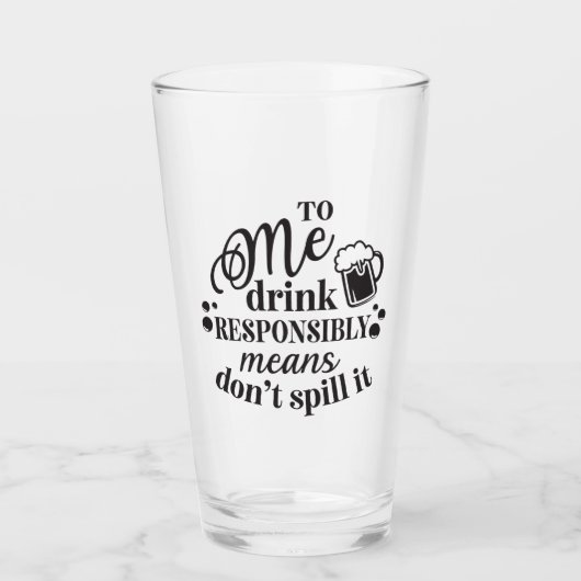 lustige Bierfreunde Wortart Glas (Vorderseite)