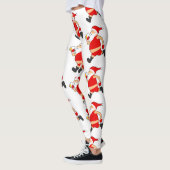 lustige Biersanta-Weihnachten Leggings (Links)