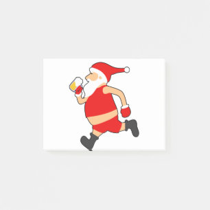 lustige Biersanta-Weihnachten Post-it Klebezettel