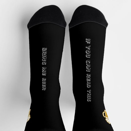 Lustige Biersocken für Männer Socken (Oben)