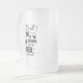 lustige Biertrinkerkunst Mattglas Bierglas (Vorderseite Links)