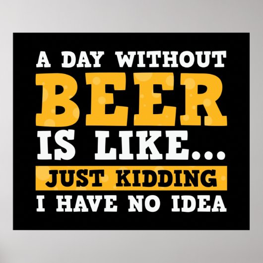 lustige Bierwortkunst Zuhause Bar mancave Poster (Vorne)