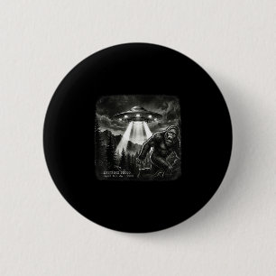 Lustige Bigfoot-Alien-UFO-Vintage-Beweisfoto Button