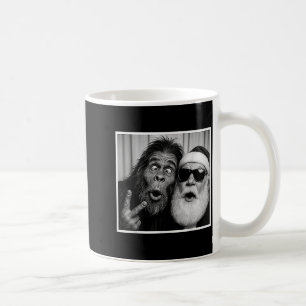 Lustige Bigfoot-Fotobooth mit Santa Weihnachten Xm Kaffeetasse
