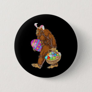 Lustige Bigfoot-Jagd nach Ostereiern  Button
