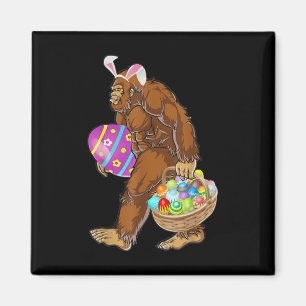 Lustige Bigfoot-Jagd nach Ostereiern Magnet