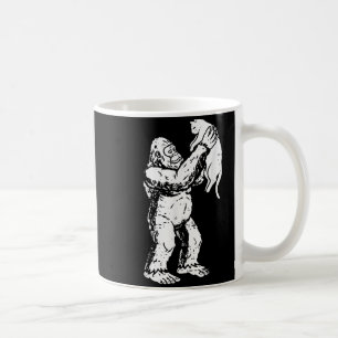 Lustige Bigfoot-Katze Sasquatch-Kitty Süße Valenti Kaffeetasse