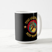 Lustige Bigfoot Laufmotivation Kaffeetasse (VorderseiteRechts)