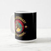 Lustige Bigfoot Laufmotivation Kaffeetasse (Vorderseite Links)