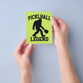 Lustige Bigfoot-Pickleball-Legende Flyer (Gruppe)