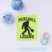 Lustige Bigfoot-Pickleball-Legende Flyer (Einzeln)