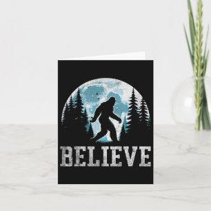 Lustige Bigfoot-Sasquatch-Geschenke für Väter D Karte