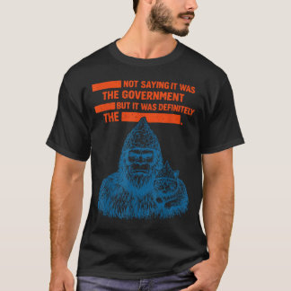 Lustige Bigfoot-Verschwörung Alufolienhut Regierun T-Shirt