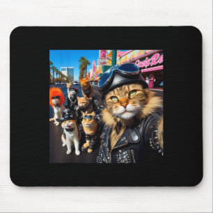 Lustige Biker-Katzen Gangster-Katzen Straßen-Motor Mousepad