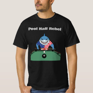 Lustige Billard Pool Hall Rebell T-Shirt