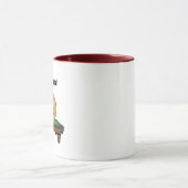 Lustige Billard-Poolhall-Rebell-Coffee-Mugs Tasse (Zentrum)