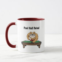 Lustige Billard-Poolhall-Rebell-Coffee-Mugs