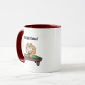 Lustige Billard-Poolhall-Rebell-Coffee-Mugs Tasse (Vorderseite Links)