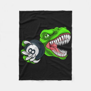 Lustige Billard T-Rex Kunst Billard Pool spielend  Fleecedecke