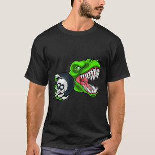 Lustige Billard T-Rex Kunst Billard Pool spielend  T-Shirt