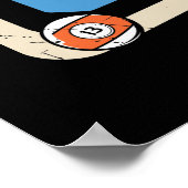 lustige Billardsportarten Poster (Ecke)
