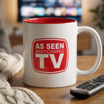 Lustige Binge-Watch-Tasse - Beim Fernsehen gesehen