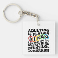 Lustige Bingo-Erwachsenwerden-Wortkunst
