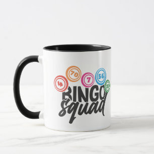 Lustige Bingo-Mannschaftswortkunst Tasse