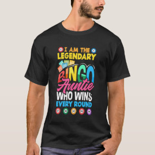Lustige Bingo-Nacht-Zitat Frauen Legendäre Bingo-T T-Shirt