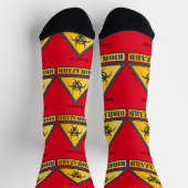 Lustige Biohazard-WarnschildThunder_Cove Socken (Oben)