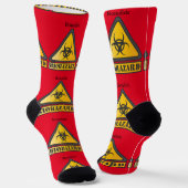 Lustige Biohazard-WarnschildThunder_Cove Socken (Gewinkelt)