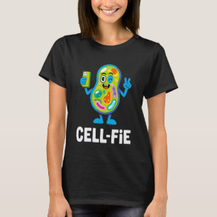 Lustige Biologie Süße Wissenschaft Cell-Fie Selfie T-Shirt