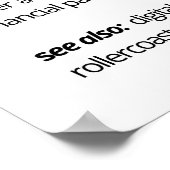 Lustige Bitcoin-Definition Poster (Ecke)