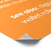 Lustige Bitcoin-Definition Poster (Ecke)