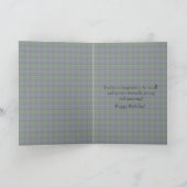 Lustige Black Watch Ancient Scottish Tartan Karte (Innenseite)