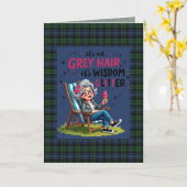 Lustige Black Watch Ancient Scottish Tartan Karte (Gelbe Blume)