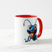 Lustige Blaue Ameise Tasse (VorderseiteRechts)